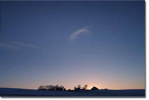 Farm silhouette